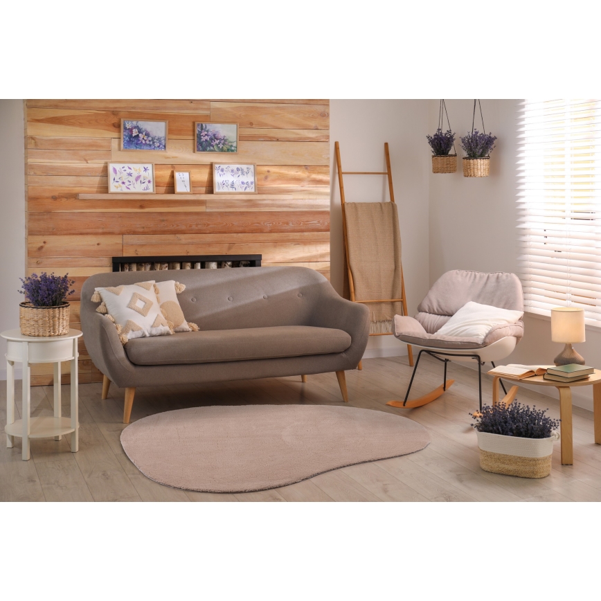 Protišmykový koberec LOREN 120x170 cm béžový