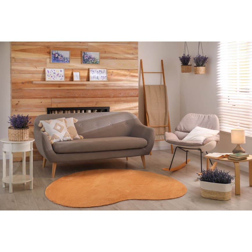 Protišmykový koberec LOREN 120x170 cm oranžový