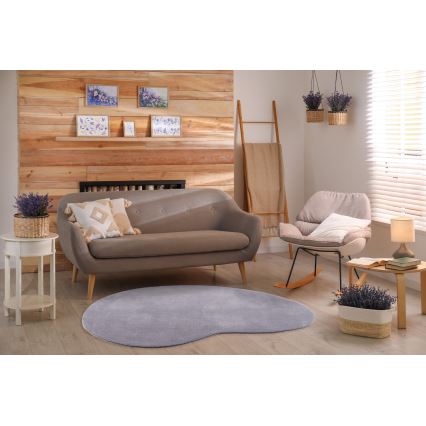 Protišmykový koberec LOREN 120x170 cm sivý