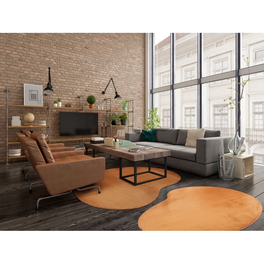Protišmykový koberec LOREN 160x230 cm oranžový