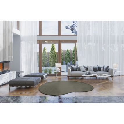 Protišmykový koberec LOREN 160x230 cm tmavozelený
