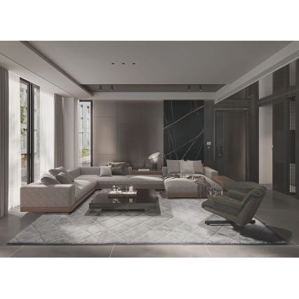 Protišmykový koberec MODENA NEW 120x160 cm, sivý