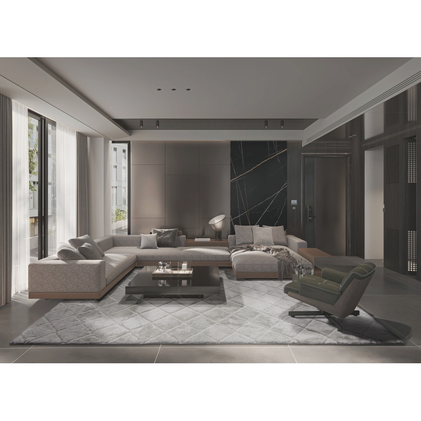 Protišmykový koberec MODENA NEW 120x160 cm, sivý