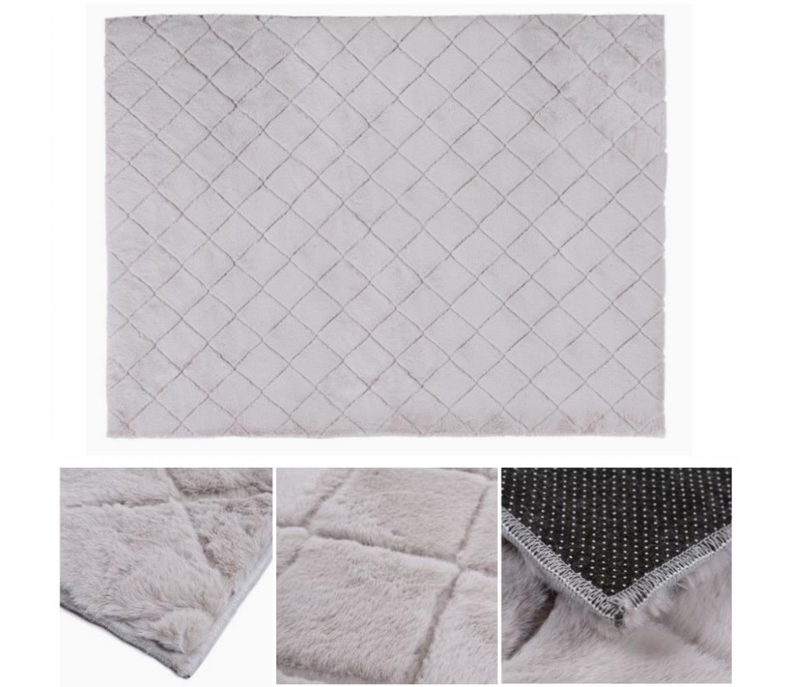 Multidecor Protišmykový koberec MODENA NEW 80x140 cm sivý 508812