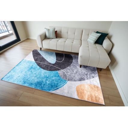Protišmykový koberec PRINT SHINE 120x170 cm pestrofarebný