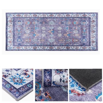 Protišmykový orientálny koberec PRINT SHINE 70x140 cm modrý