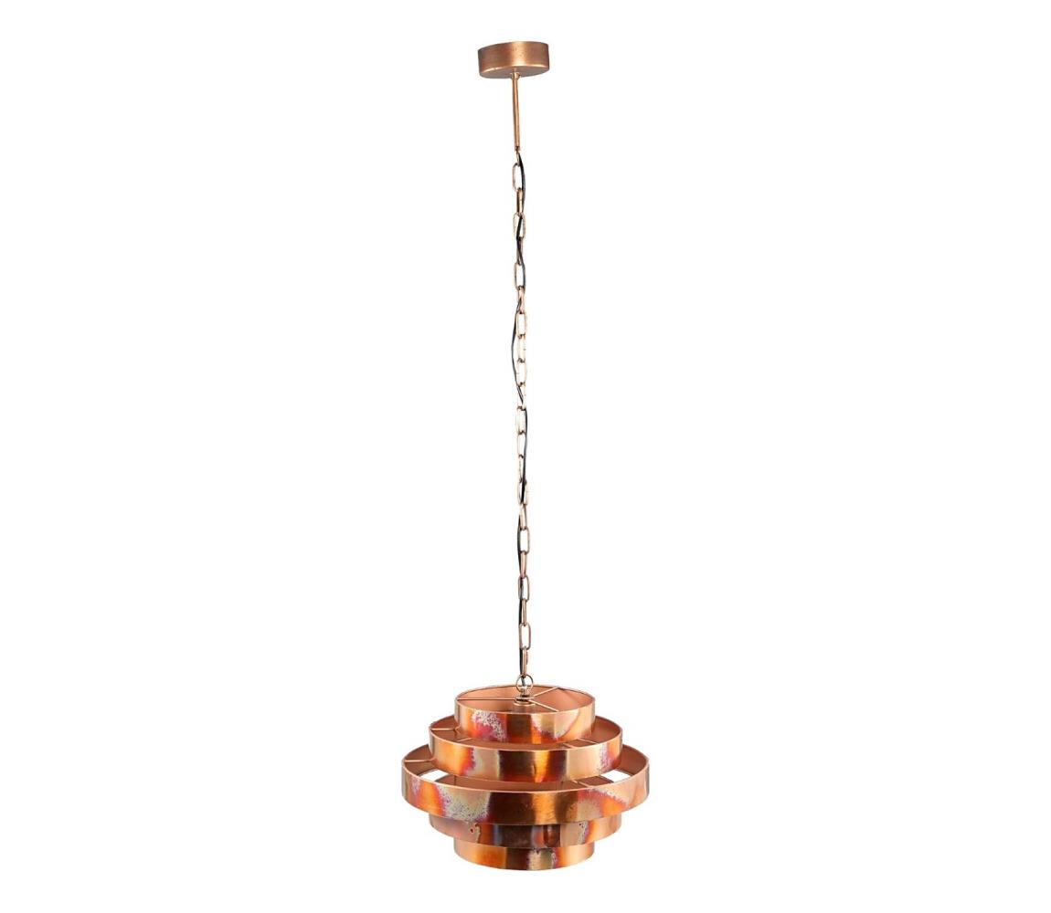 PTMD - Závesný luster na reťazi ZANTH 1xE27/40W/230V Ø 42 cm medený 8720014562531