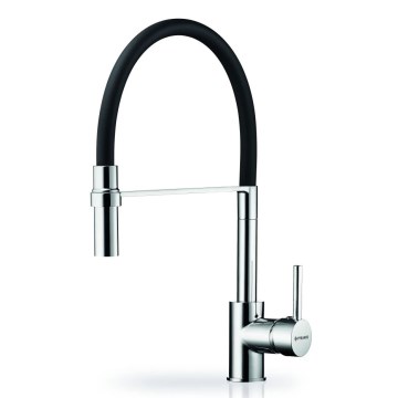 Pyramis 90939801 - Drezová batéria s flexibilným ramienkom SERINA chróm/čierna