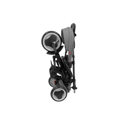 QPlay - Detská trojkolka 3v1 RITO EVA PLUS sivá