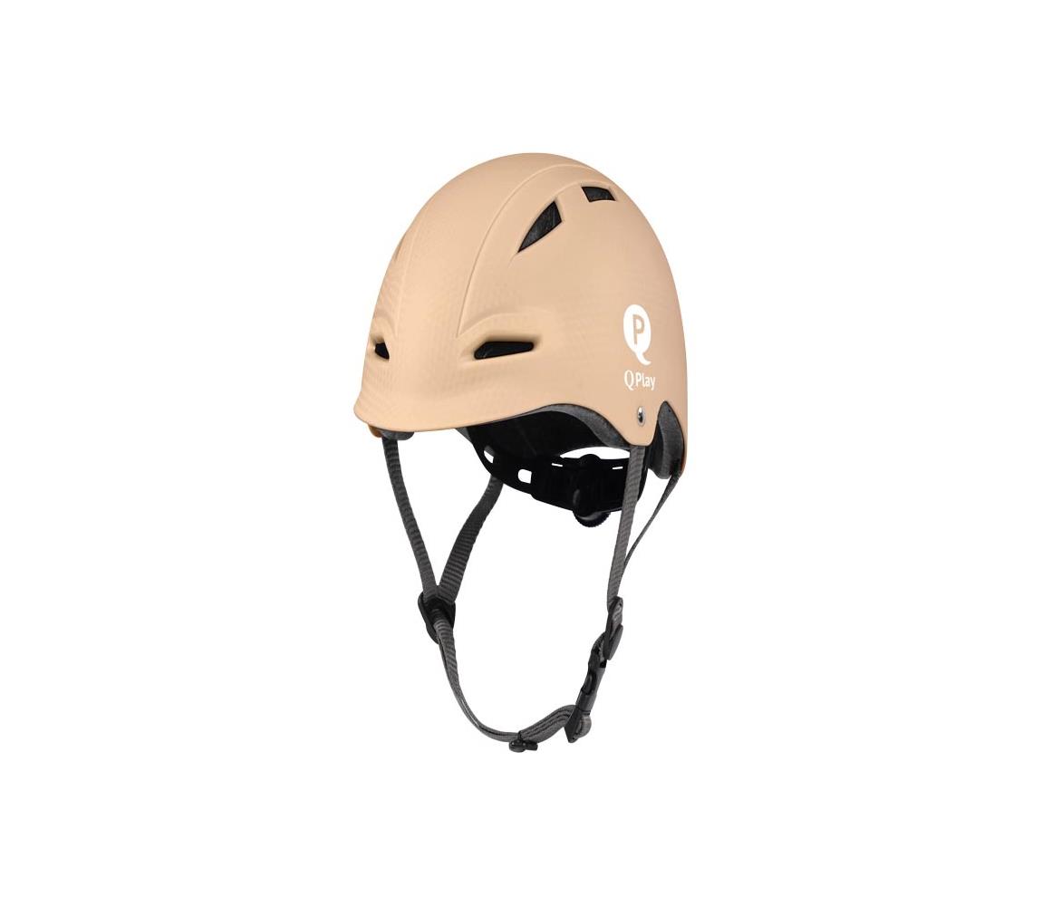 QPlay MANBO - detská prilba, veľkosť S, béžová HM-01-khaki