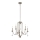Quintiesse - Luster na tyči KARLEE 5xE14/60W/230V, priemer 61 cm, matný chróm