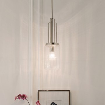 Quintiesse - Luster na tyči KIMROSE 1xE27/60W/230V pr. 17,8 cm lesklý chróm