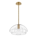 Quintiesse - Luster na tyči LOTUS 1xE27/60W/230V pr. 40,7 cm zlatá
