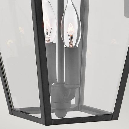 Quintiesse - Vonkajšie nástenné svietidlo ALFORD M 2xE14/40W/230V IP44 čierne