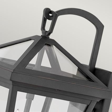 Quintiesse - Vonkajšia nástenná lampa ALFORD S 2xE14/40W/230V IP44 čierna