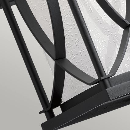 Quintiesse - Vonkajšie nástenné svietidlo ASHBERN M 1xE27/60W/230V IP44 čierna