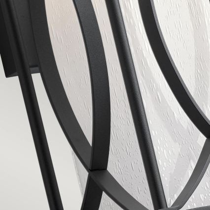 Quintiesse - Vonkajšie nástenné svietidlo ASHBERN M 1xE27/60W/230V IP44 čierna