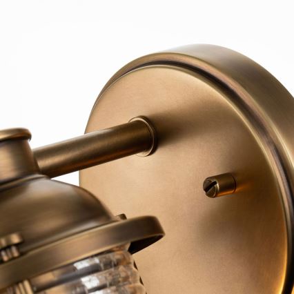 Quintiesse - Vonkajšie nástenné svietidlo ASHLAND BAY 1xE27/60W/230V IP44 bronzové