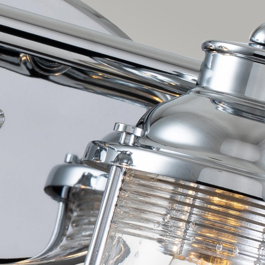 Quintiesse - Vonkajšie nástenné svietidlo ASHLAND BAY 2xE27/60W/230V IP44 lesklý chróm