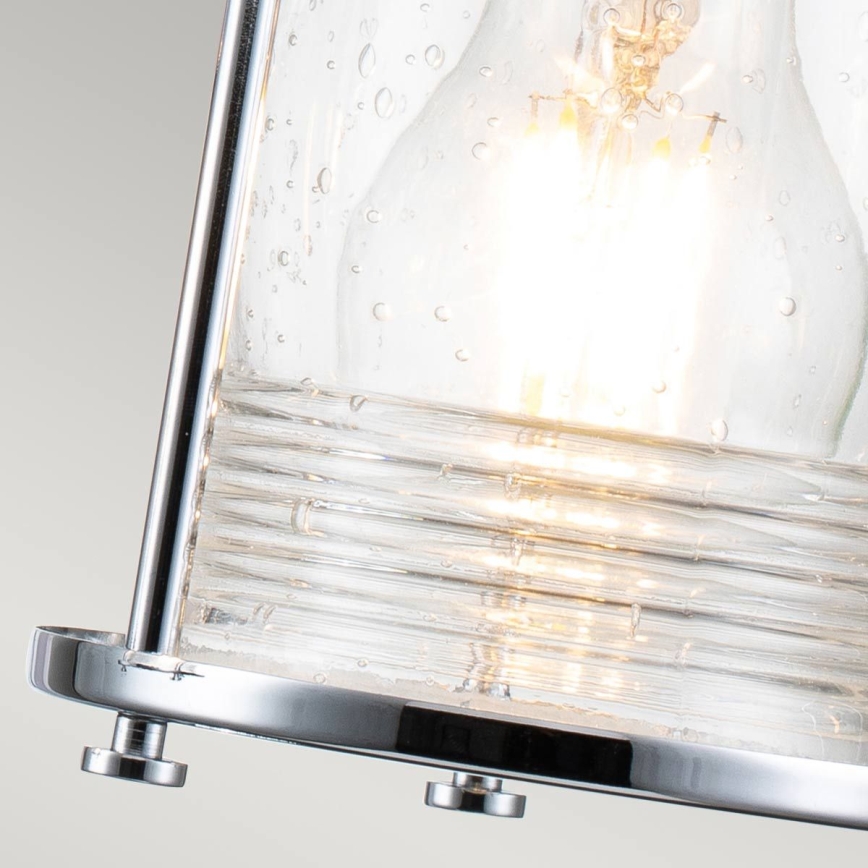 Quintiesse - Vonkajšie nástenné svietidlo ASHLAND BAY 3xE27/60W/230V IP44 lesklý chróm