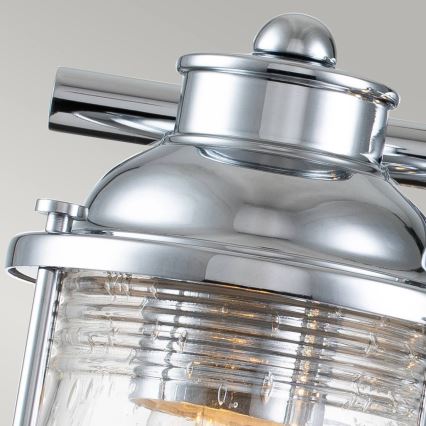 Quintiesse - Vonkajšie nástenné svietidlo ASHLAND BAY 3xE27/60W/230V IP44 lesklý chróm