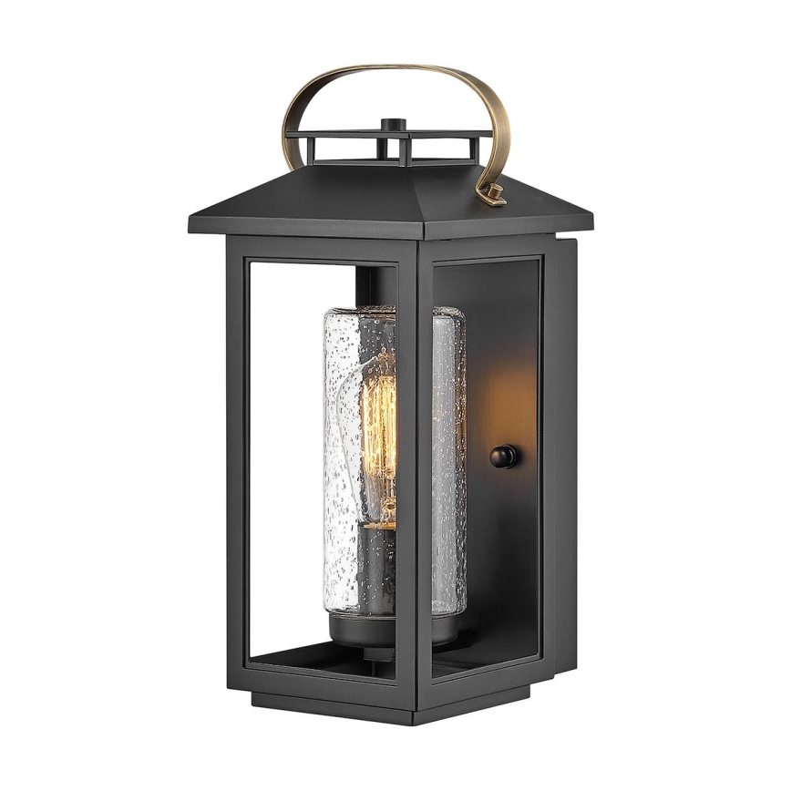 Quintiesse - Vonkajšie nástenné svietidlo ATWATER S 1xE27/60W/230V IP44 čierne