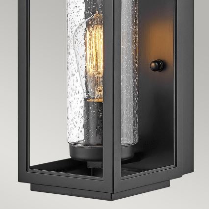 Quintiesse - Vonkajšie nástenné svietidlo ATWATER S 1xE27/60W/230V IP44 čierne
