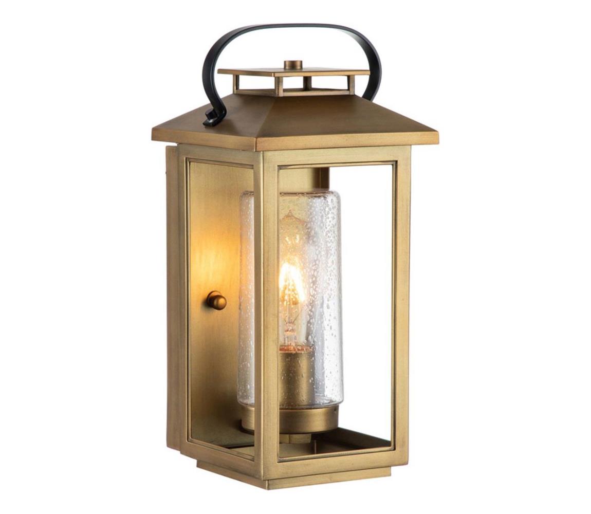 Elstead Quintiesse QN-ATWATER-S-PDB – vonkajšie nástenné svietidlo ATWATER S 1xE27/60W/230V IP44 zlaté QN-ATWATER-S-PDB