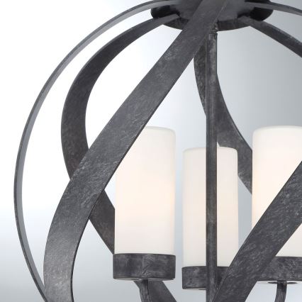 Quintiesse - Vonkajší luster na reťazi BLACKSMITH 3xE14/40W/230V priemer 40,7 cm IP44 čierna