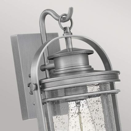 Quintiesse - Vonkajšie nástenné svietidlo BOOKER M 1xE27/60W/230V IP44 matný chróm
