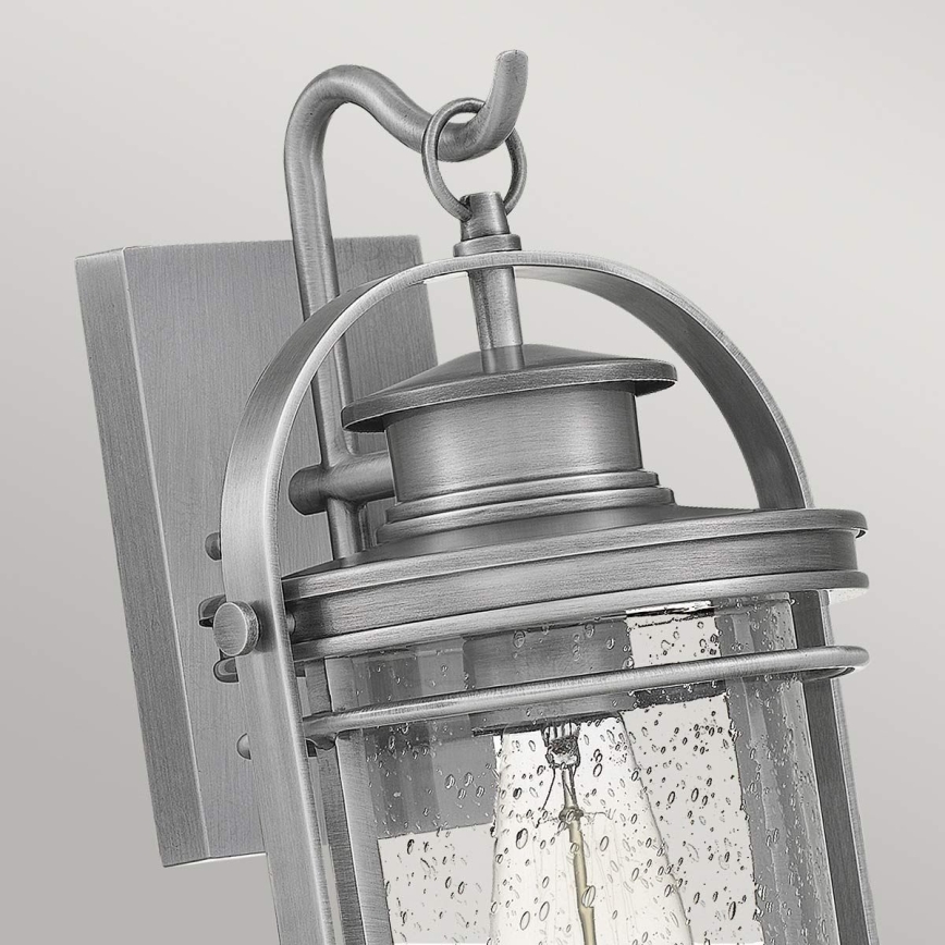 Quintiesse - Vonkajšie nástenné svietidlo BOOKER M 1xE27/60W/230V IP44 matný chróm