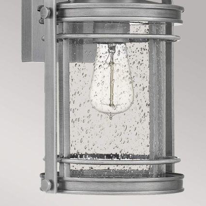 Quintiesse - Vonkajšie nástenné svietidlo BOOKER M 1xE27/60W/230V IP44 matný chróm