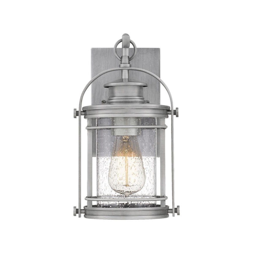 Quintiesse - Vonkajšie nástenné svietidlo BOOKER S 1xE27/60W/230V IP44 matný chróm