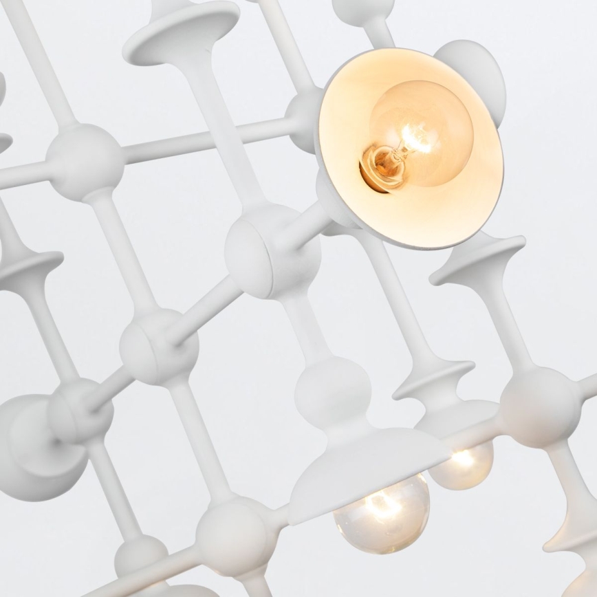 Quintiesse - Luster na tyči CADENCE 18xE14/40W/230V biela