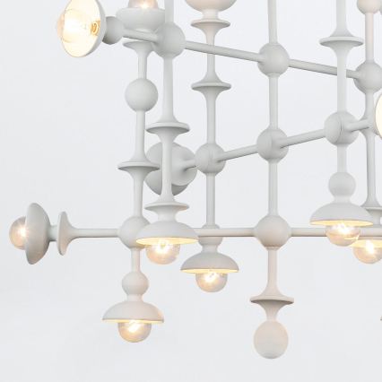 Quintiesse - Luster na tyči CADENCE 18xE14/40W/230V biela