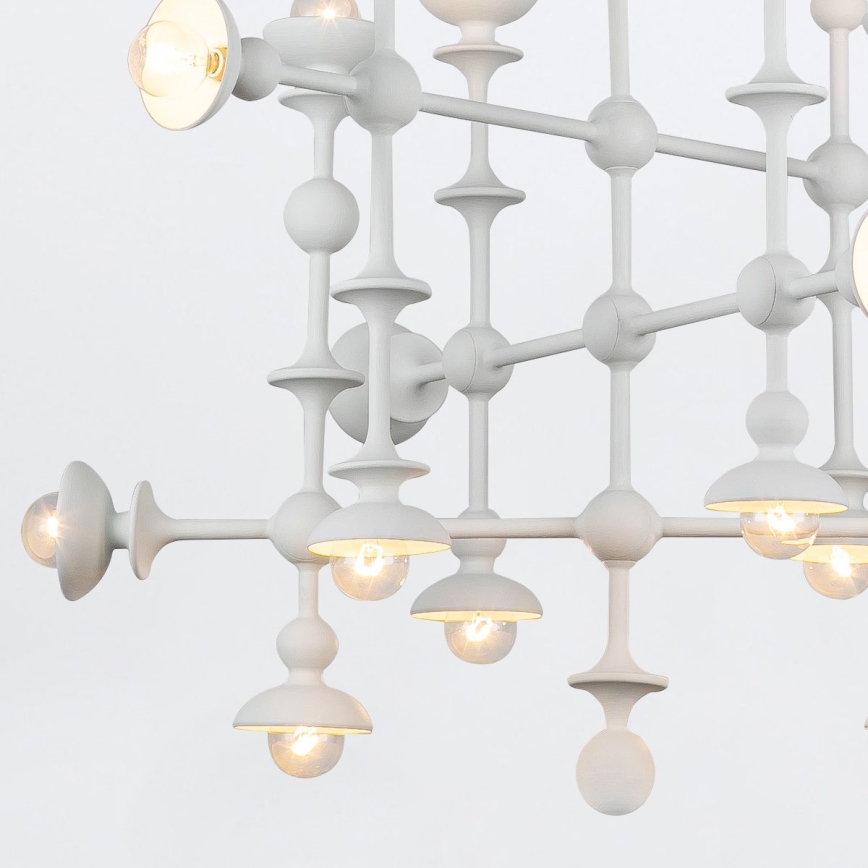 Quintiesse - Luster na tyči CADENCE 18xE14/40W/230V biela