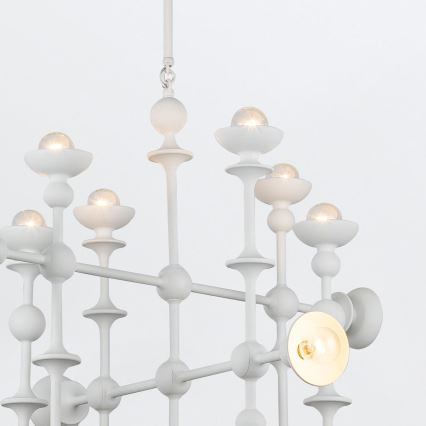 Quintiesse - Luster na tyči CADENCE 18xE14/40W/230V biela