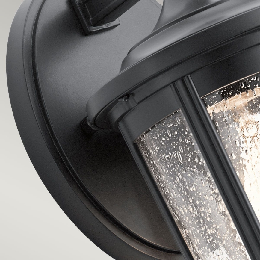 Quintiesse - Vonkajšie nástenné svietidlo FAIRFIELD M 1xE27/60W/230V IP44 čierna