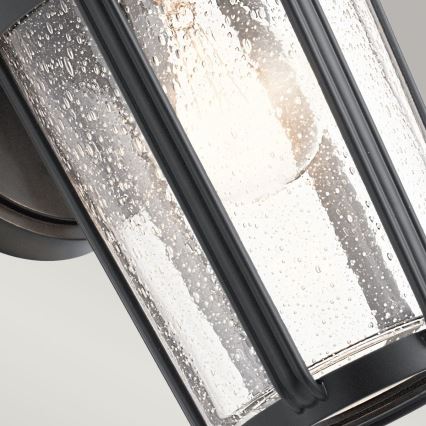 Quintiesse - Vonkajšie nástenné svietidlo FAIRFIELD M 1xE27/60W/230V IP44 čierna