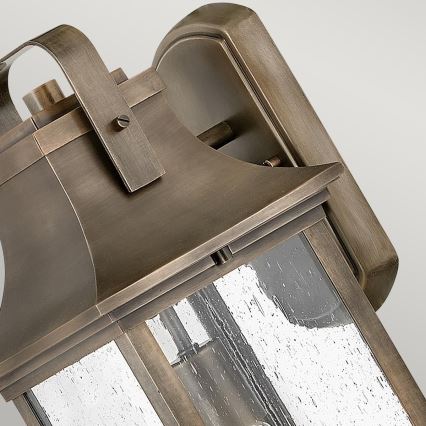 Quintiesse - Vonkajšia nástenná lampa GRANT M 1xE27/60W/230V IP44 bronzová
