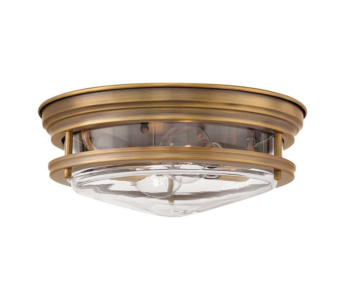Elstead Quintiesse QN-HADRIAN-FS-BR-CLEAR-Vonkajšie stropné svietidlo HADRIAN 2xE27/40W/230V IP44 bronz QN-HADRIAN-FS-BR-CLEAR
