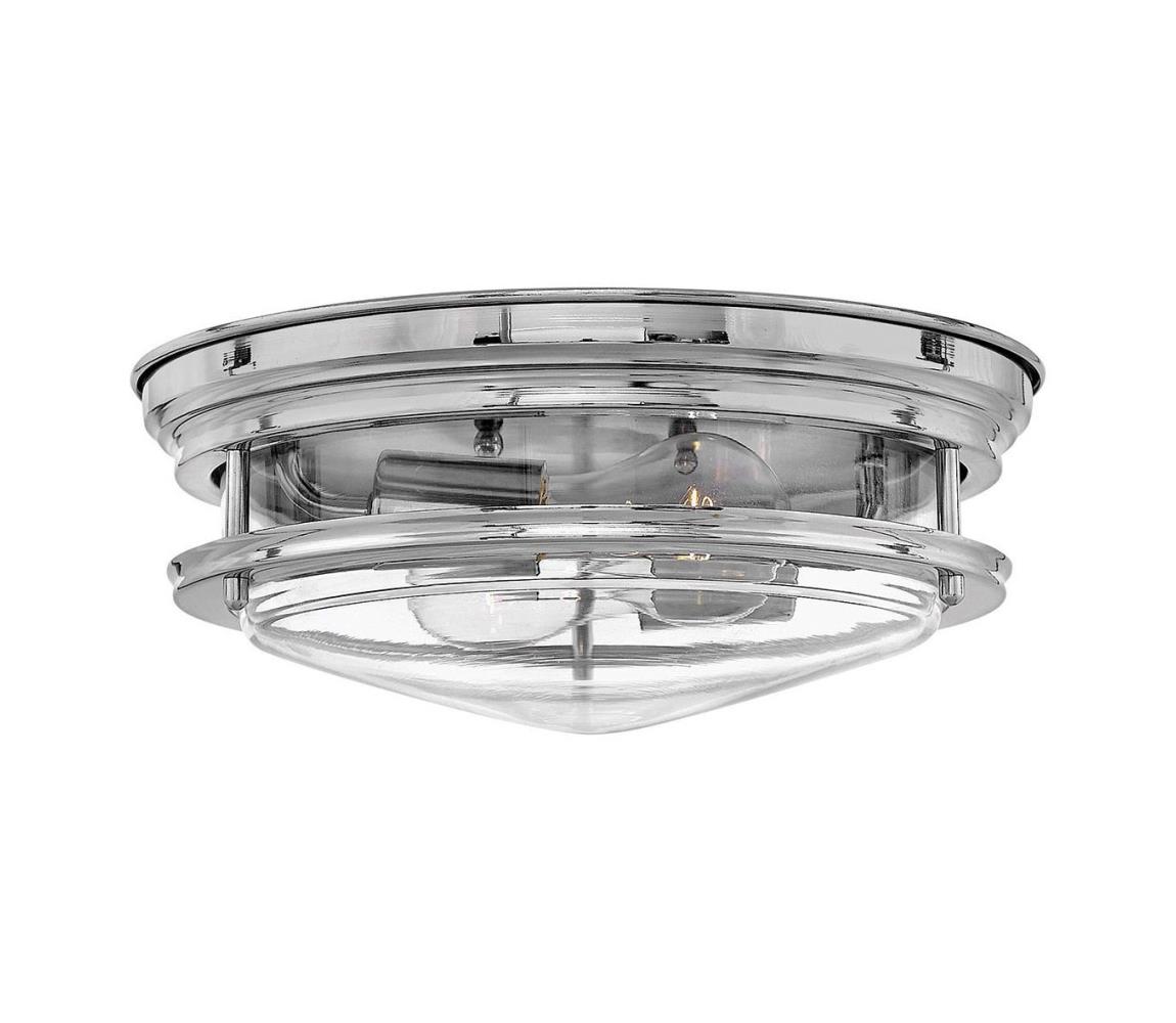 Elstead Quintiesse QN-HADRIAN-FS-CM-CLEAR-Vonkajšie stropné svietidlo HADRIAN 2xE27/40W/230V IP44 chróm QN-HADRIAN-FS-CM-CLEAR