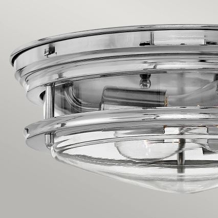 Quintiesse - Vonkajšie stropné svietidlo HADRIAN 2xE27/40W/230V Ø 27,8 cm IP44 lesklý chróm