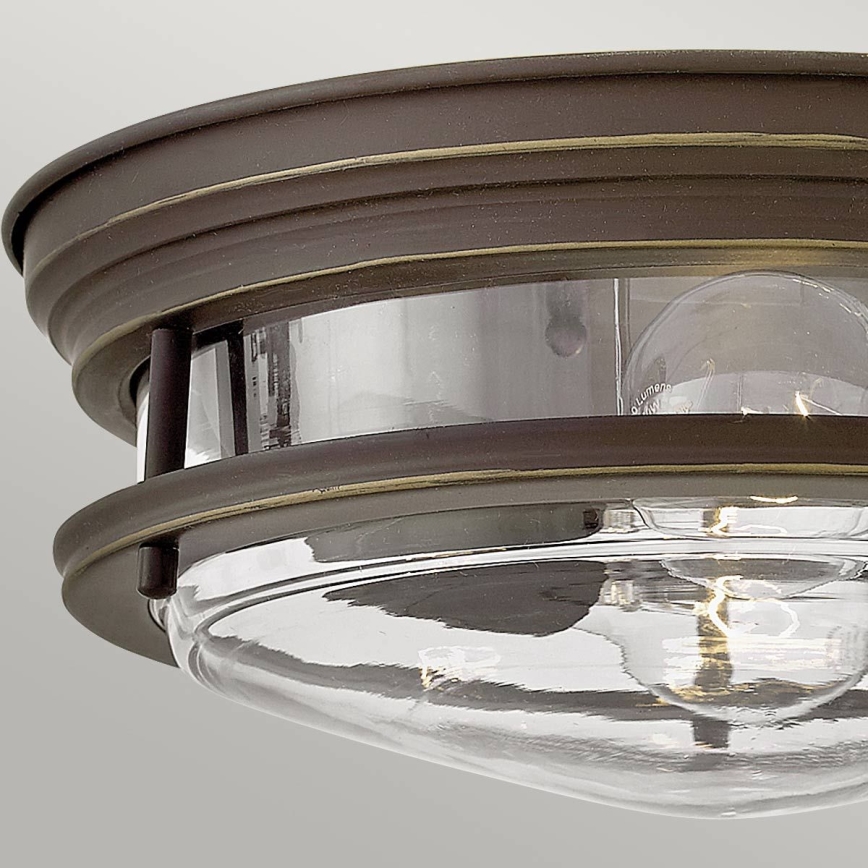 Quintiesse - Vonkajšie stropné svietidlo HADRIAN 2xE27/40W/230V pr. 27,8 cm IP44 bronzové