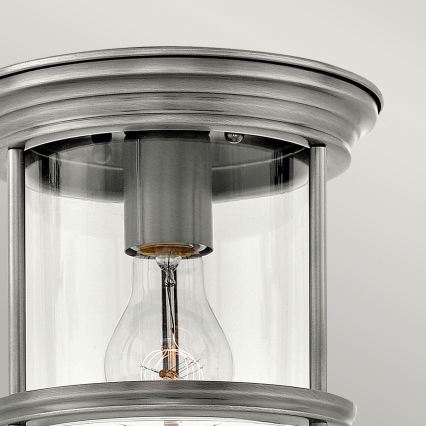 Quintiesse - Vonkajšie stropné svietidlo HADRIAN 1xE27/60W/230V priemer 19,6 cm IP44 matný chróm