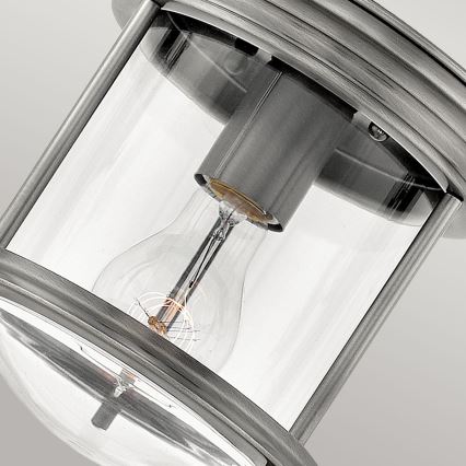 Quintiesse - Vonkajšie stropné svietidlo HADRIAN 1xE27/60W/230V priemer 19,6 cm IP44 matný chróm