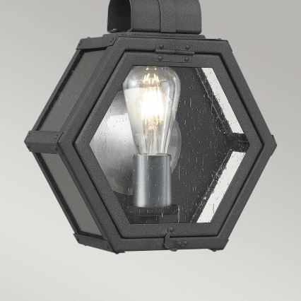 Quintiesse - Vonkajšie nástenné svietidlo HEATH M 1xE27/60W/230V IP44 čierne