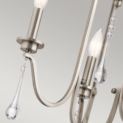 Quintiesse - Luster na tyči KARLEE 3xE14/60W/230V priemer 45,7 cm matný chróm