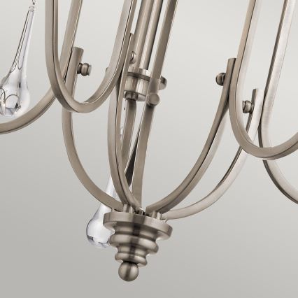 Quintiesse - Luster na tyči KARLEE 5xE14/60W/230V, priemer 61 cm, matný chróm