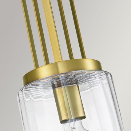 Quintiesse - Stropný luster na tyči KIMROSE 1xE27/60W/230V priemer 17,8 cm zlatý